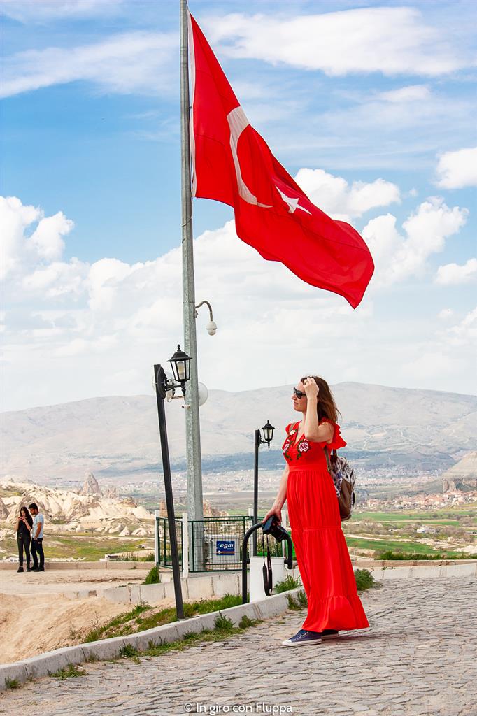 Viaggio in Cappadocia: il tour rosso. Il punto panoramico di Göreme.