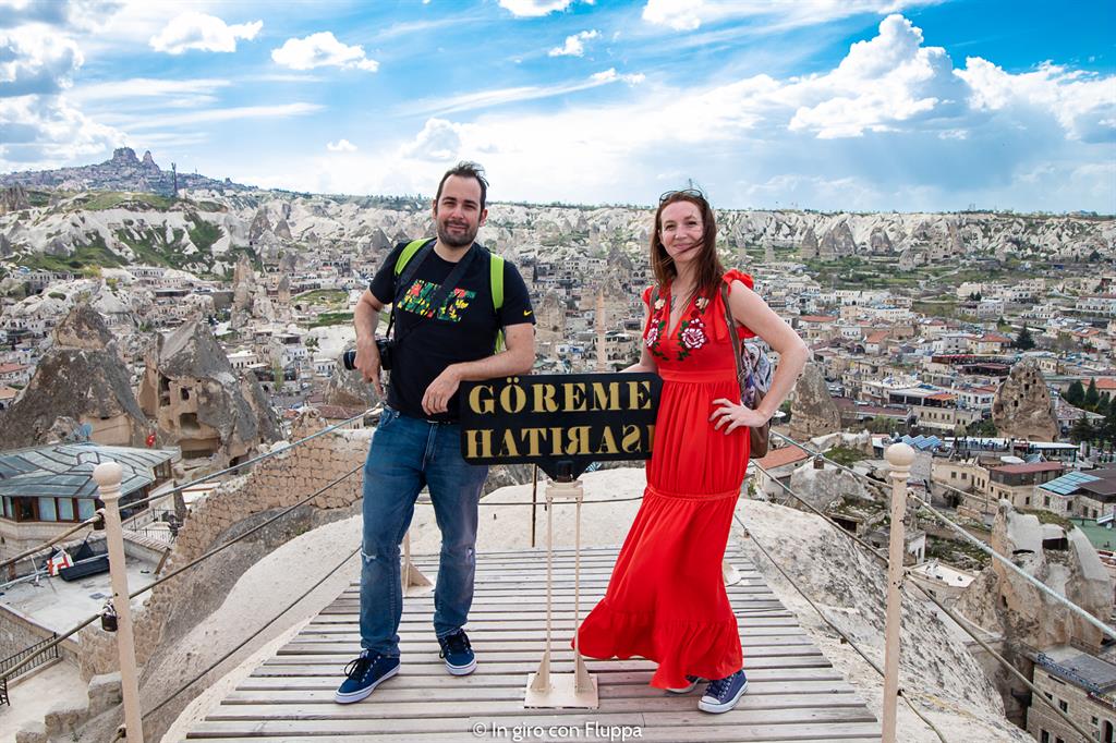 Viaggio in Cappadocia: il tour rosso. Il punto panoramico di Göreme.