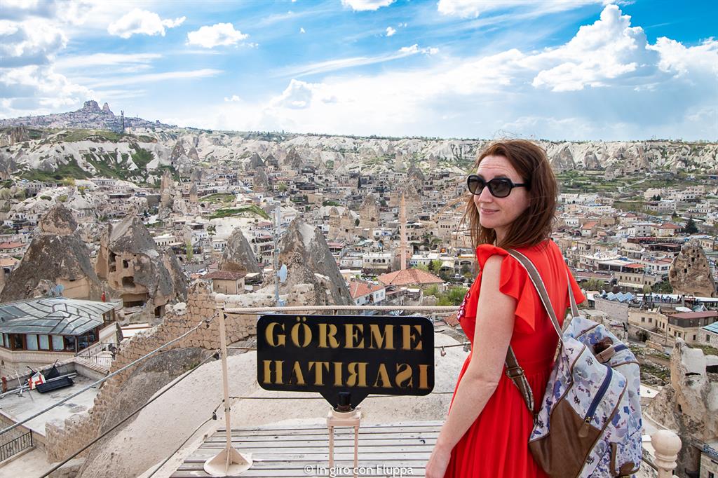 Viaggio in Cappadocia: il tour rosso. Il punto panoramico di Göreme.