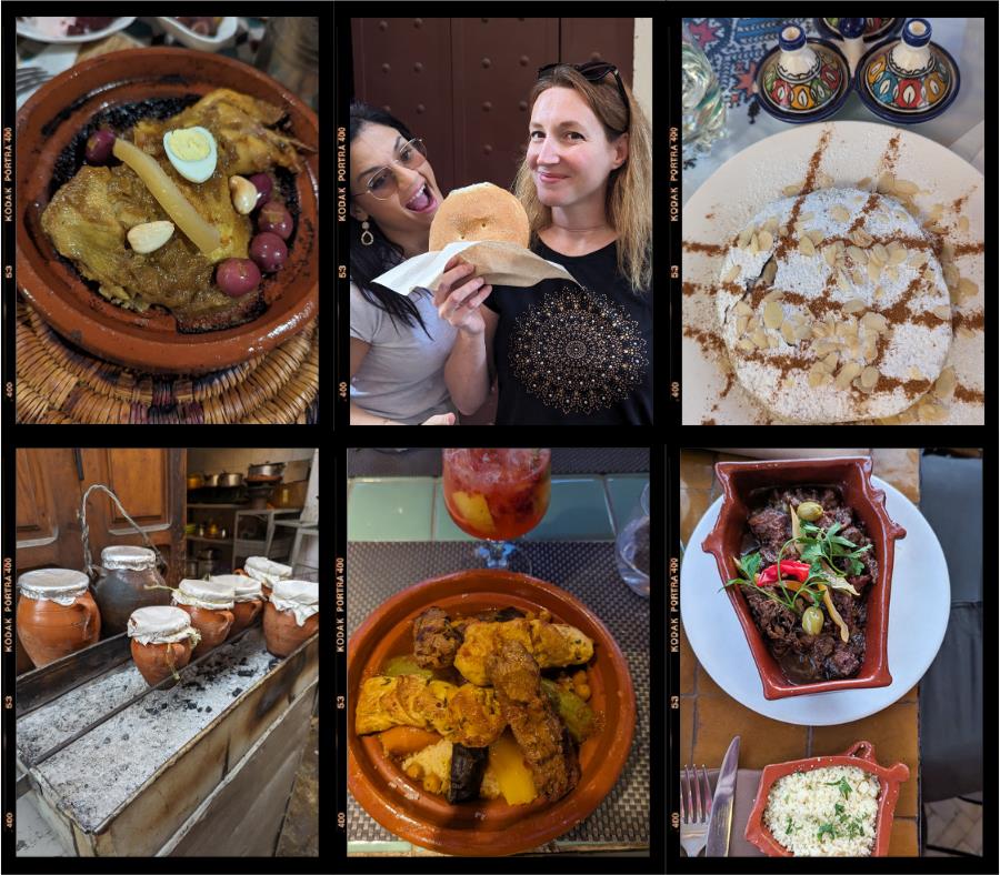 Collage di cibo marocchino