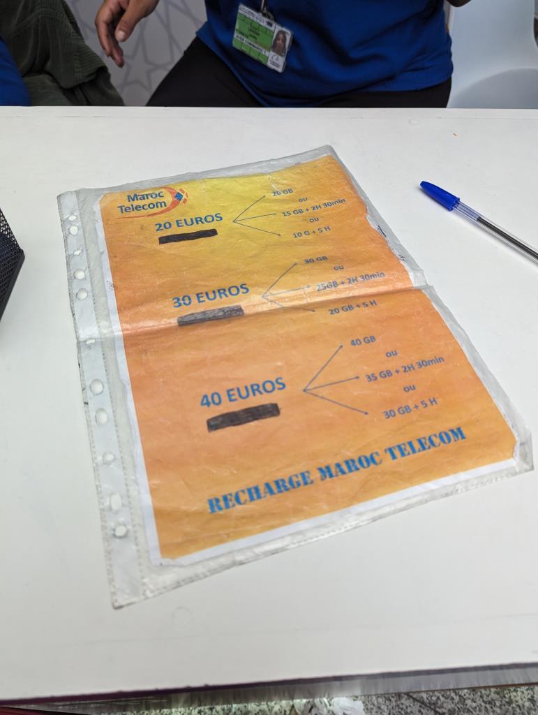 Prezzi della SIM card di Maroc Temecom - Ottobre 2023
