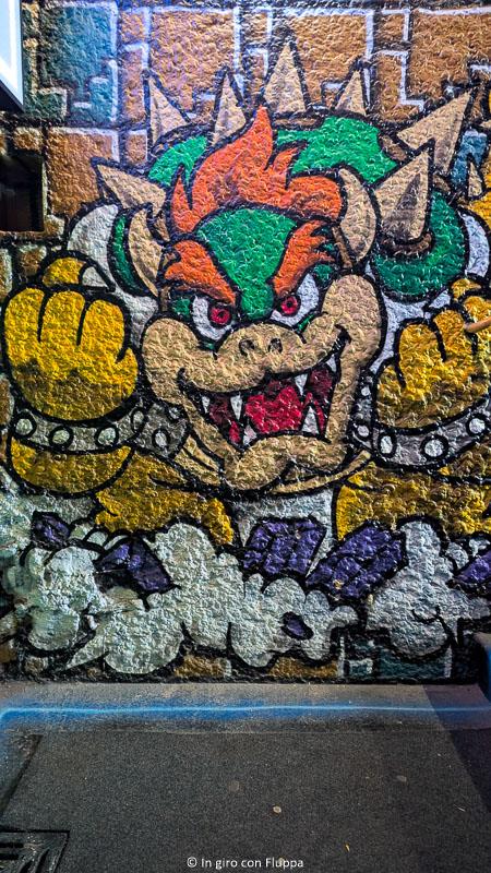 Murale di Bowser nel Computer and Gaming Museum