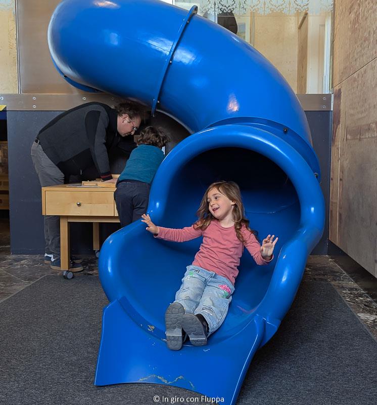 Scivolo nel kindermuseum dello Schonbrunn Palace, Vienna
