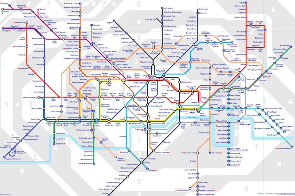 Mappa della metropolitana di Londra